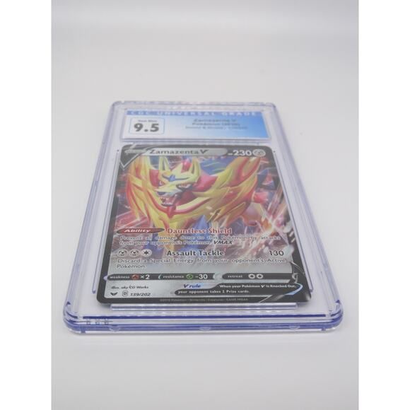 Zamazenta V Sword & Shield CGC 9.5 Gem Mint 139/202 Pokemon TCG 2020 Holo - Picture 12 of 12